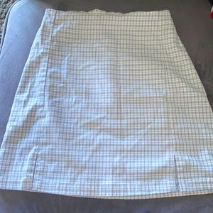 blue plaid Brandy skirt